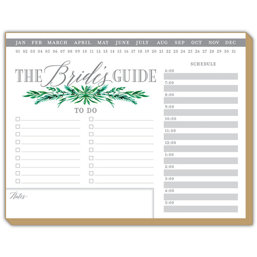 Wedding Greenery The Bride's Guide Wedding Luxe Notepad