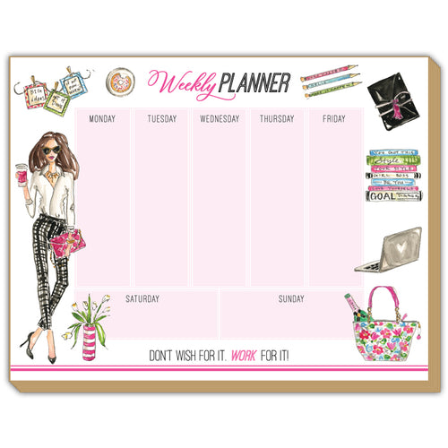 Don't Wish For It. Work For It! Fashionista Luxe Planner