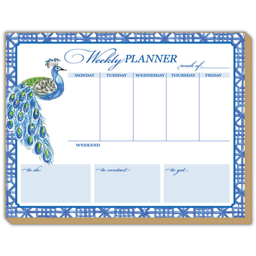 Peacock Weekly Planner Luxe Planner