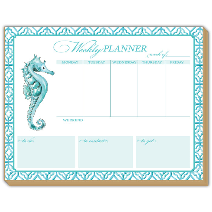 Seahorse Weekly Planner Luxe Planner
