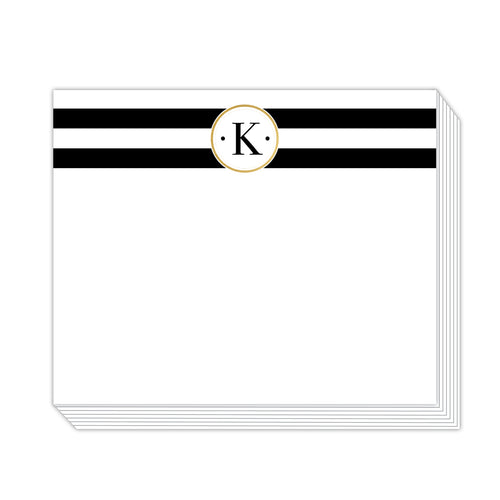 Black Stripe K Notepad
