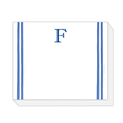 Lattice Monogram F Notepad