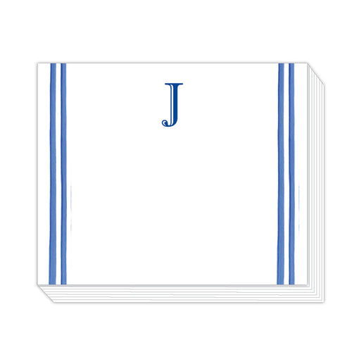 Lattice Monogram J Notepad