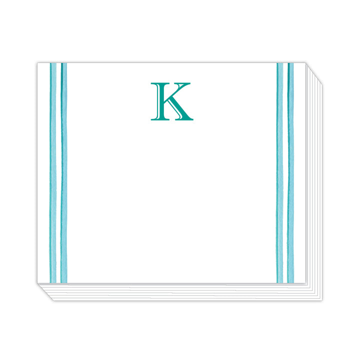 Lattice Monogram K Notepad