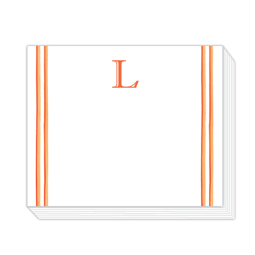 Lattice Monogram L Notepad