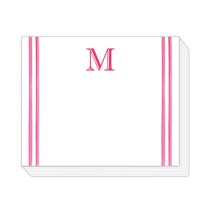 Lattice Monogram M Notepad