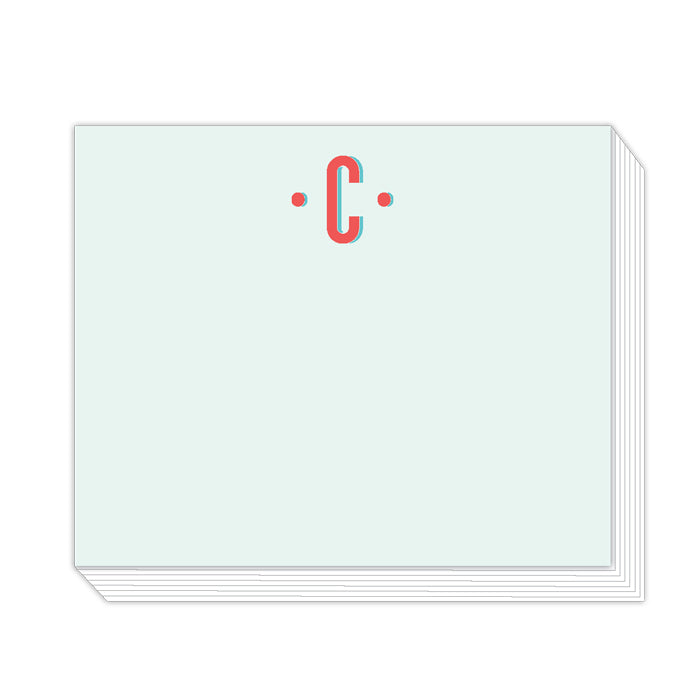 Color Block Monogram C Notepad