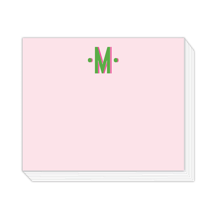 Color Block Monogram M Notepad