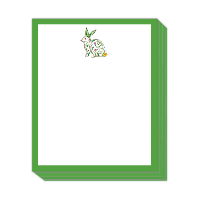 Handpainted Green Bunny Stack Pad