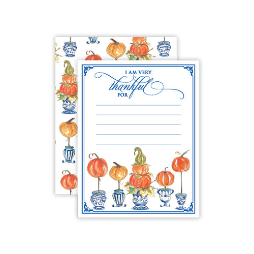 Pumpkin Topiaries "I Am Very Thankful For" Card