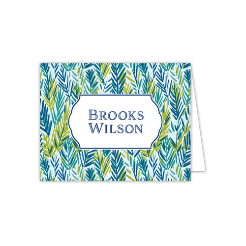 Blue and Green Meadow Folded Note