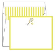 Gold Tennis Racket & Ball Social Set