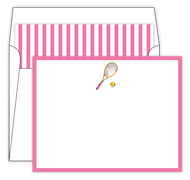 Pink Tennis Racket & Ball Social Set