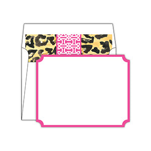 Hot Pink with Cheetah Liner Social Set