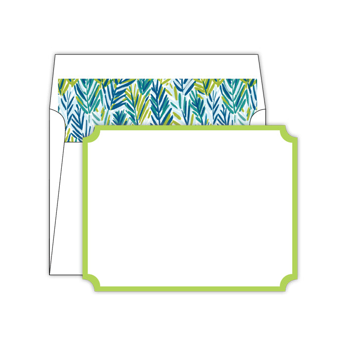 Green with Blue and Green Meadow Liner Social Set