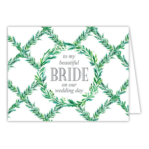 Wedding Greenery-Bride Bridal Greeting Card