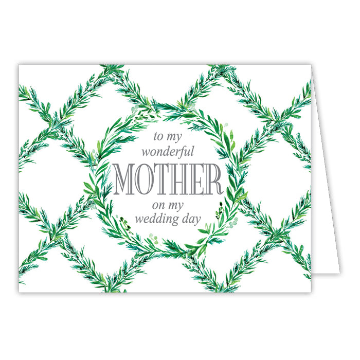 Wedding Greenery-Mother Bridal Greeting Card
