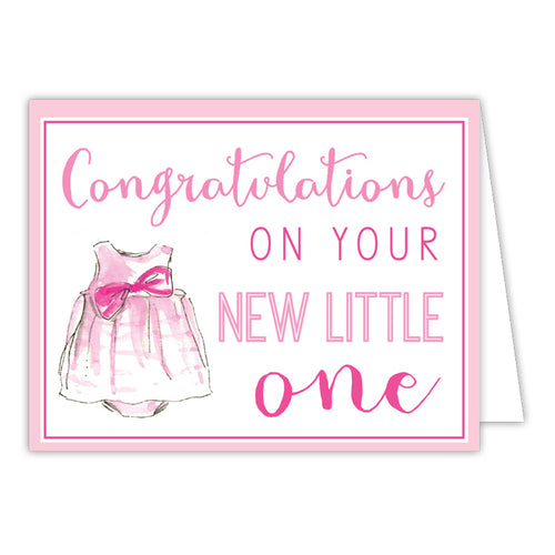 Congratulations on your new Little One Folded Greeting Card