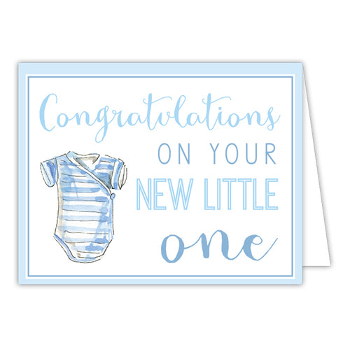 Congratulations on your new Little One Folded Greeting Card