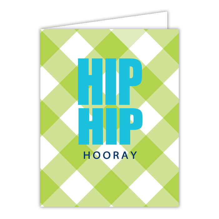 Hip Hip Hooray Folded Greeting Card