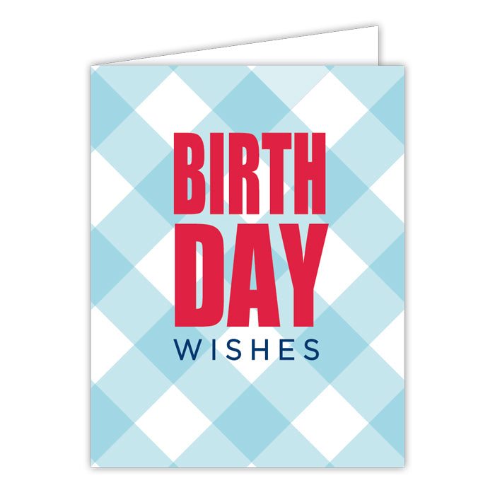 Birthday Wishes Folded Greeting Card