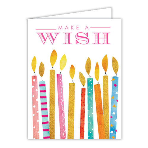 Make a Wish Candles Folded Greeting Card