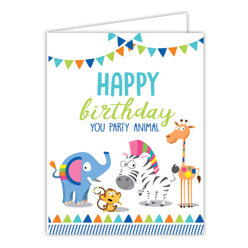 Party Animal Folded Greeting Card