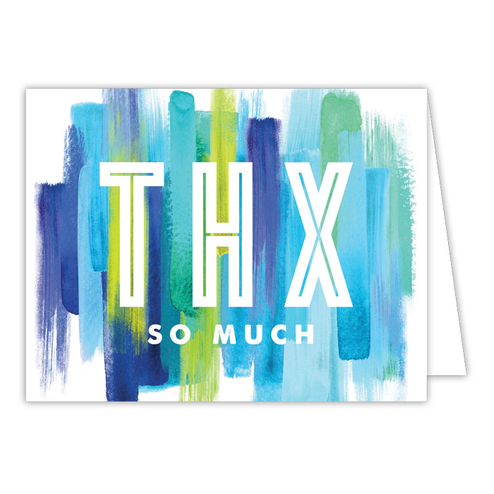 THX so much Folded Greeting Card