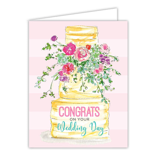 Congrats on Your Wedding Day Folded Greeting Card