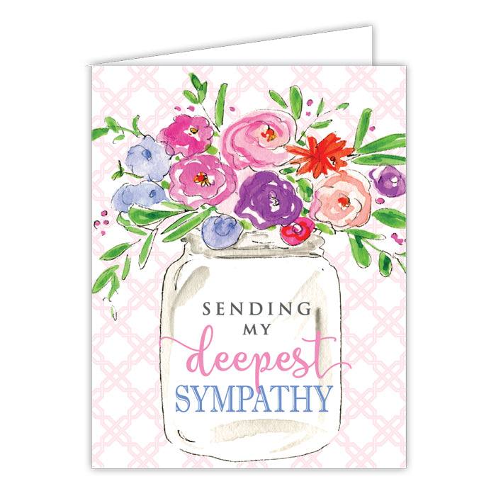 Sending Deepest Sympathy Folded Greeting Card
