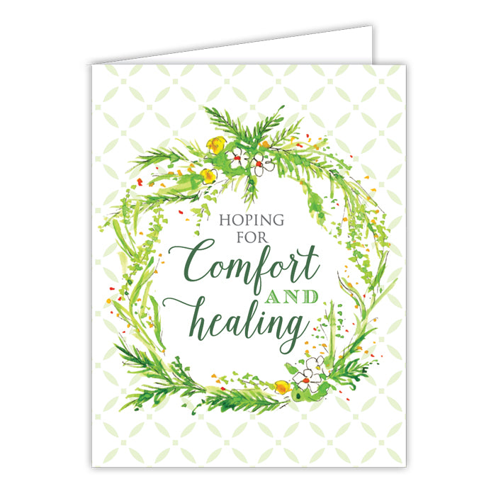 Hoping For Comfort and Healing Folded Greeting Card