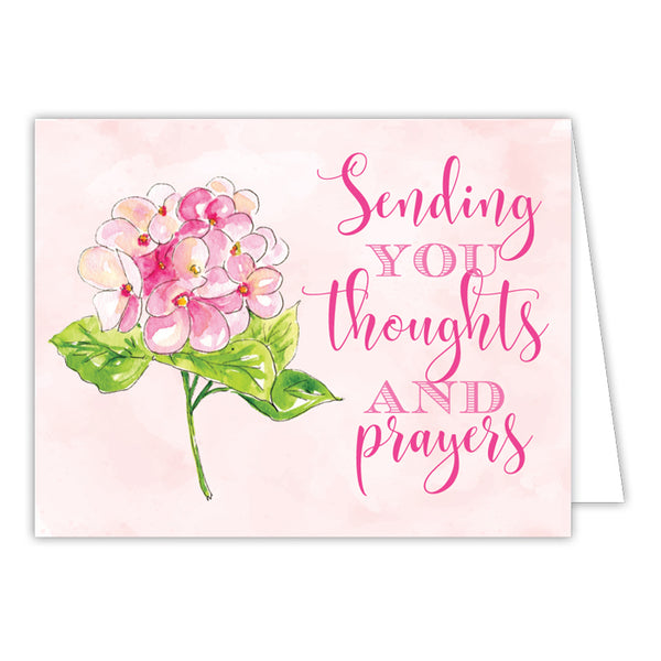 thoughts and prayers mtg card Sending You Thoughts and Prayers Folded Greeting Card