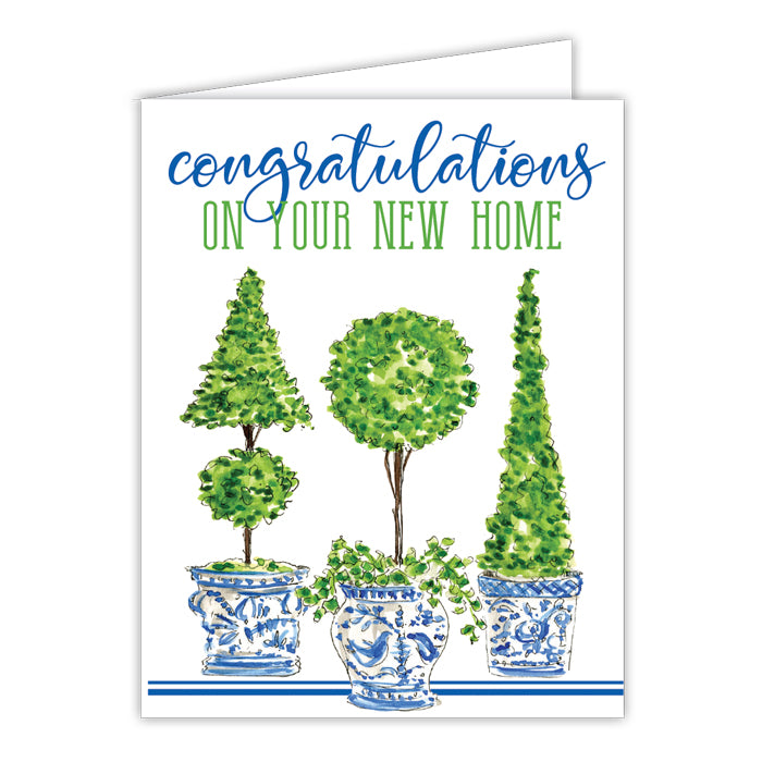 Congratulations on Your New Home Folded Greeting Card