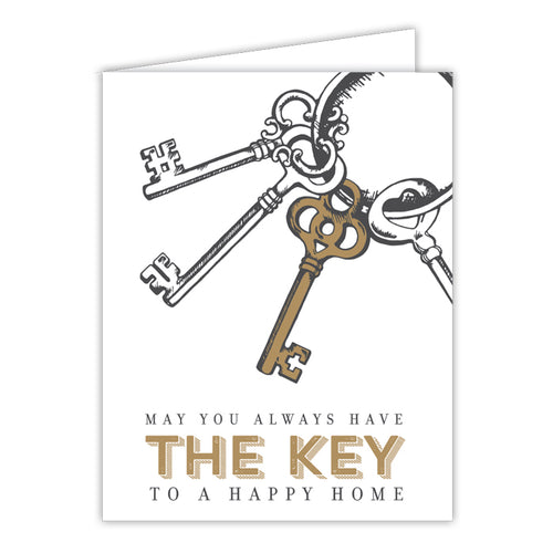 May You Always Have The Key Folded Greeting Card