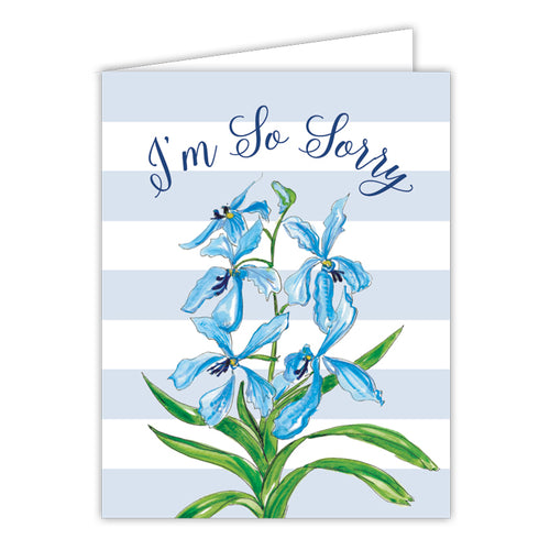 I'm So Sorry Floral Folded Greeting Card