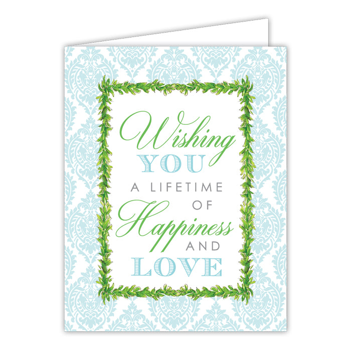 Wishing You A Lifetime Folded Greeting Card