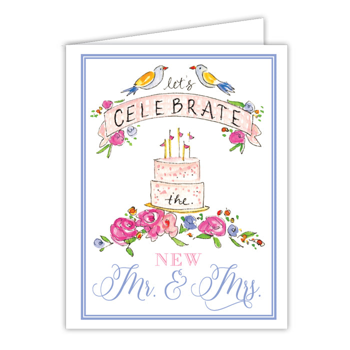 Celebrate the New Mr. & Mrs. Folded Greeting Card