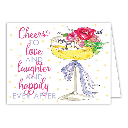 Love and Laughter and Happily Ever After Folded Greeting Card