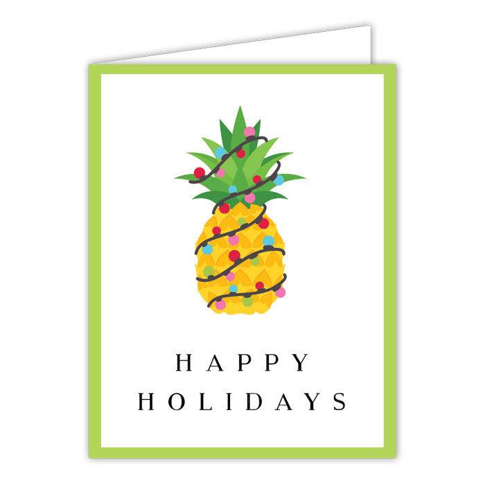Happy Holidays Pinapple Greeting Card