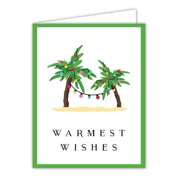 Warmest Wishes Palm Tree Greeting Card