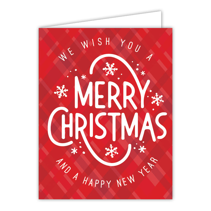 We Wish You a Merry Christmas Greeting Card