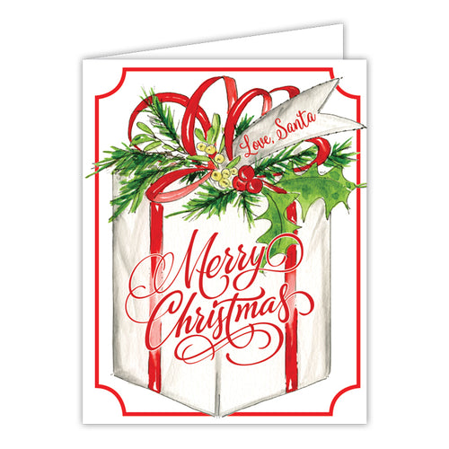 Merry Christmas Love Santa Greeting Card