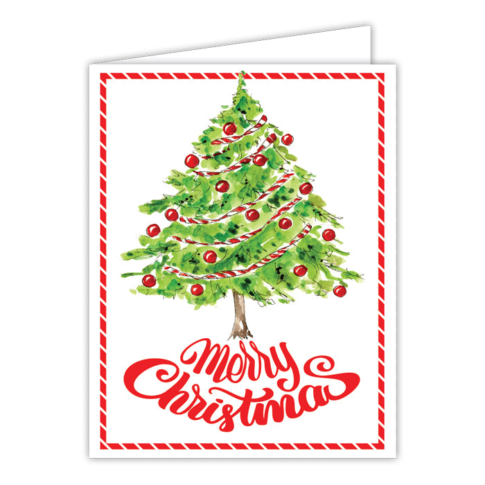 Merry Christmas Tree Greeting card
