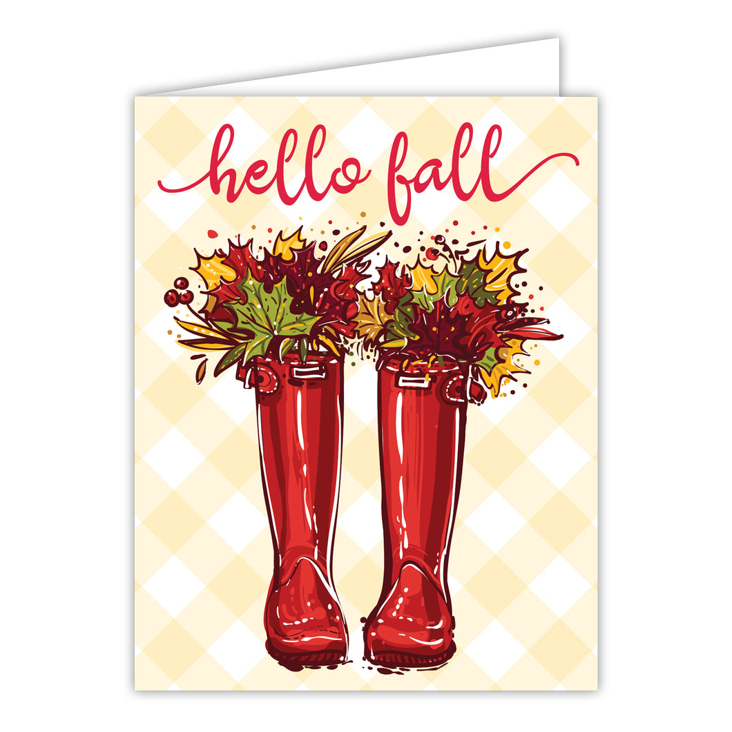 Hello Fall Greeting Card