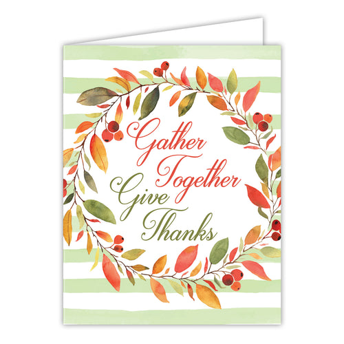 gather Together Give Thanks Greeting Card