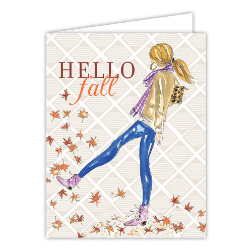 Hello Fall Greeting Card