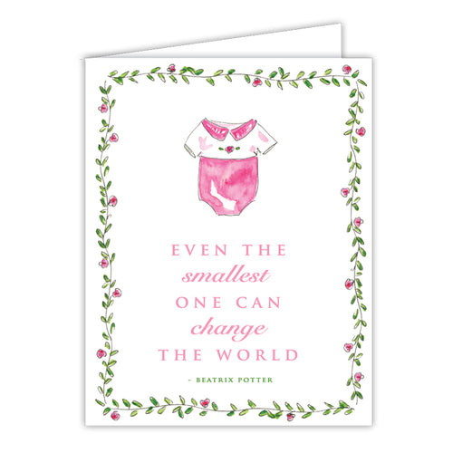 Even The Smallest One Small Folded Greeting Card