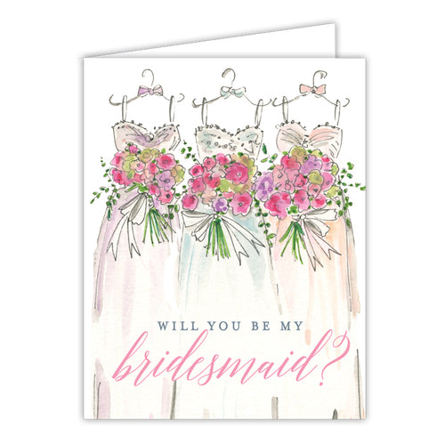 Will You Be My Bridesmaid? Small Folded Greeting Card