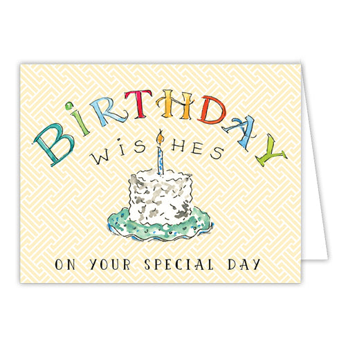 Birthday Wishes On Your Special Day Small Folded Greeting Card