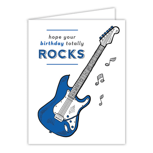 Hope Your Birthday Totally Rocks Small Folded Greeting Card